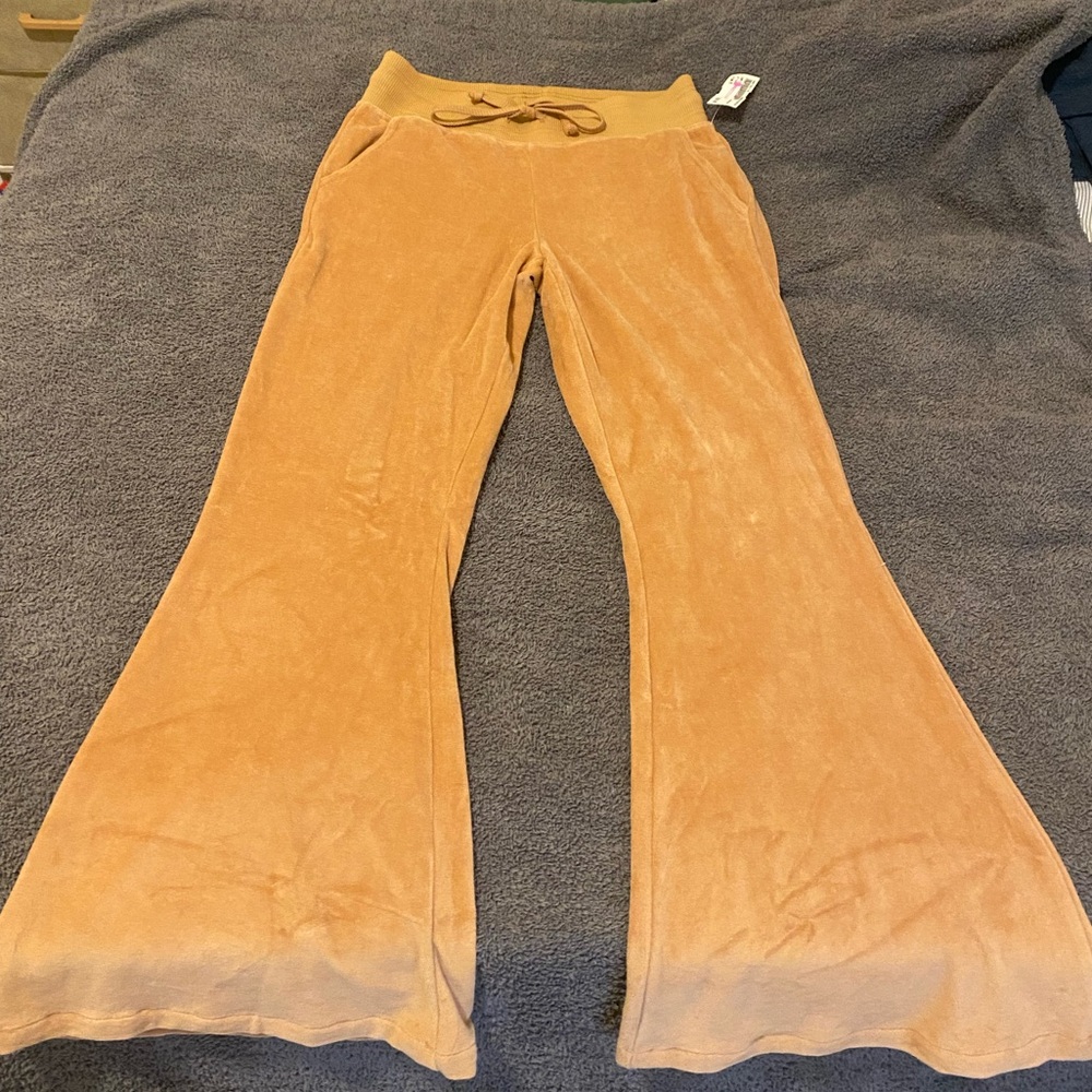 Light brown flared sweatpants aerie